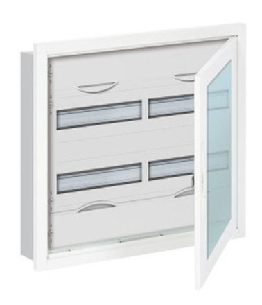 ABB Striebel & John U32TR2 small distribution board, flush-mounted 2-row, with frame and door, 2CPX071721R9999
