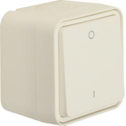 Berker 30723502 switch 2-pole with imprint '0' and '1' AP polar white matt Berker W.1