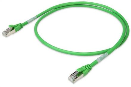 Wago 756-1250/1013-050 patch cable Cat6A 5m green S/FTP RJ45 hfr
