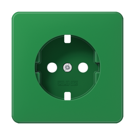 Jung CD1520BFPLGN cover for SCHUKO® sockets, thermoplastic, CD series, green (for SV)