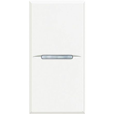 Bticino HD4034N Axolute with break contact 1-module white button