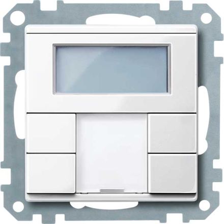 MERTEN MEG6212-0319 KNX push button sensor Plus System M | 2-way, room temperature controller | polar white glossy