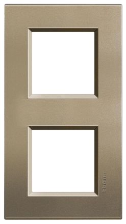 Bticino LNA4802M2SQ Light frame SQUARE 2x2-mod , (Bronze)