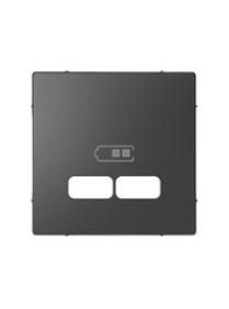 MERTEN MEG4367-6034 Central plate USB charging station anthracite