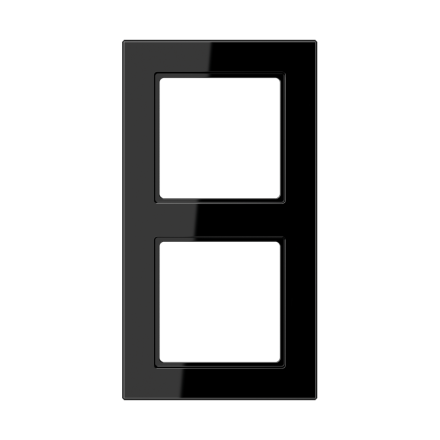 Jung AC582SW frame 2-way, vertical and horizontal mounting, Duroplast, A CREATION, black