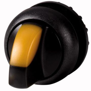 Eaton M22S-WLKV-Y illuminated selector switch, 2 positions, yellow, momentary, 284543