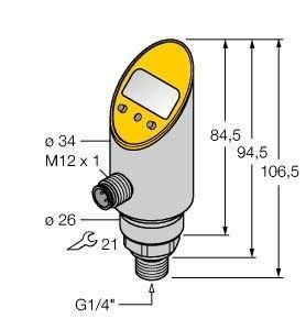 Turck 6833466 PS010V-304-LUUPN8X-H1141 pressure sensor