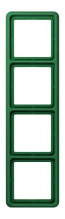 Jung CD584WUGN frame 4-way, vertical and horizontal mounting, thermoplastic, CD 500, green (for SV)