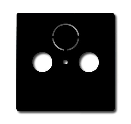 Busch-Jaeger 1743-81 central plate, as cover for standard antenna sockets, anthracite