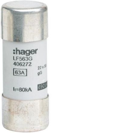 Hager LF563G fuse 22x58mm gG 63A