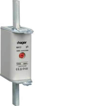 Hager LNH1050M NH fuse link NH1C gG 500V 50A K-detector