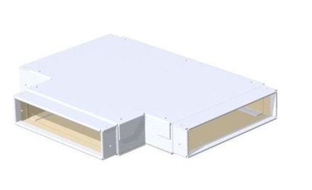 Wichmann IFTS200050w Instafix BKI 50x200x50mm pure white T-piece