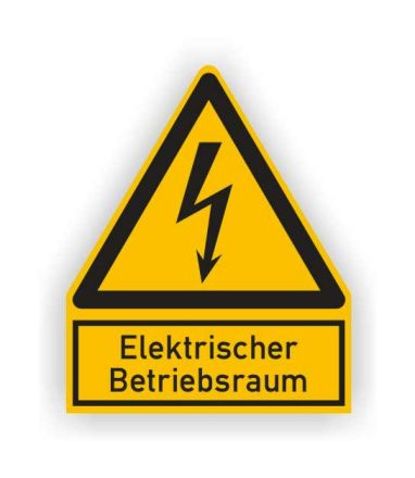 Cimco 182734 Electrical operating room foil warning sign