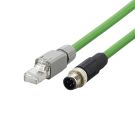 ifm electronic E12205 M12 4-pin patch cable Ethernet, crossed connection cable