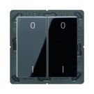 JUNG ENOA595-01SW described EnOcean radio wall transmitter A | 4-way, IO symbols | black