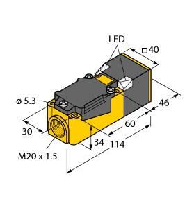 Turck 1540610 NI40U-CP40-VN4X2 Inductive Sensor