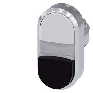 Siemens 3SU1051-3BB61-0AA0 double pushbutton illuminated 22mm round