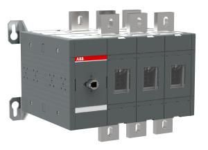 ABB Stotz-Kontakt OT1250E03C, load changeover switch 3-pole 1250A without handle and shaft I-0-II, 1SCA022871R7060