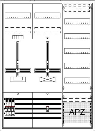 ABB Striebel & John 2CPX054257R9999 DA37BC5 AP 3Pkt.A37 1Z1S1V5A2 Complete cabinet