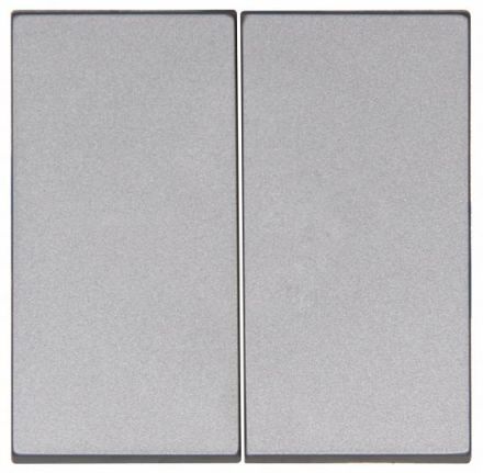 Kopp 490347009 HK07 steel-colored double rocker switch