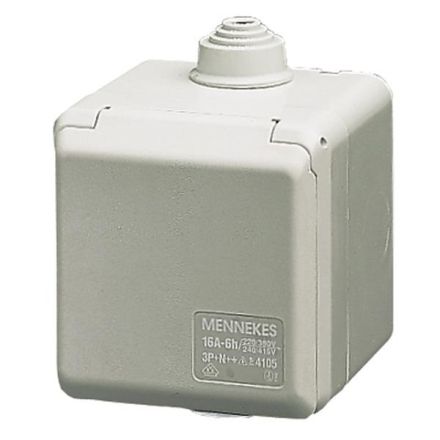 Mennekes 4900 Cepex 16A 2-pole 230V IP44 wall socket SCHUKO