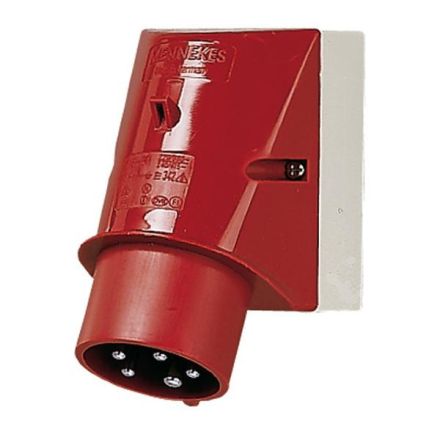Mennekes 21497 16A 5-pin 6h 400V IP44 wall plug