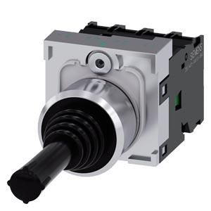 Siemens 3SU1150-7AF88-1QA0 coordinate switch 22mm round black in the O position 4S