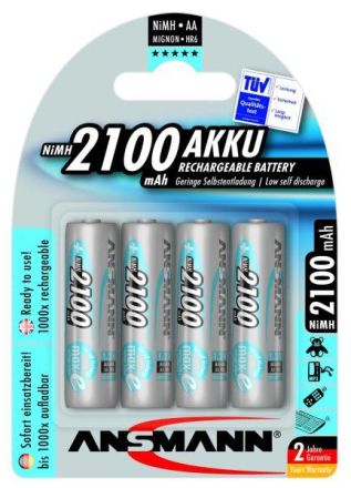 Hückmann 124902 maxE Mignon AA 1.2V 2100mAh (PK=4pcs.) battery