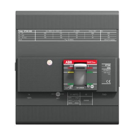 ABB Stotz-Kontakt 1SDA075122R0001 XT3N 225 TMF 90-900 4P FF UL/CSA circuit breaker