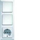 Eltako 30000320 frame R3-ws 3-way white