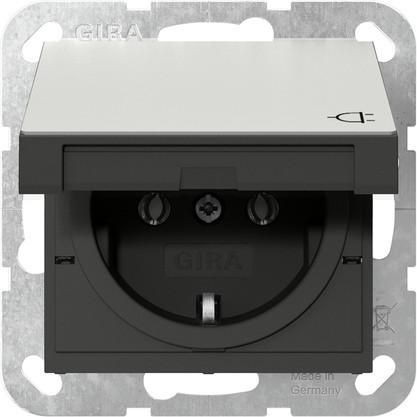 Gira 4184600 KD SRK System 55 stainless steel socket SCHUKO