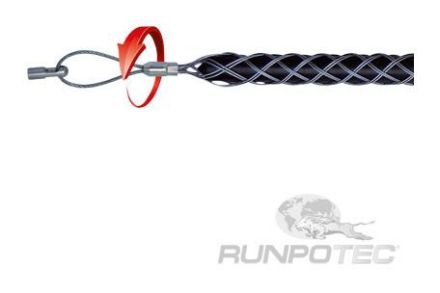 Runpotec 20268 Cable pulling grip with twist compensation M6 19-25mm