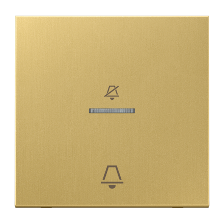 Jung MECUKO5DC hotel rocker, external unit, symbols do not disturb and bell, series LS, brass classic