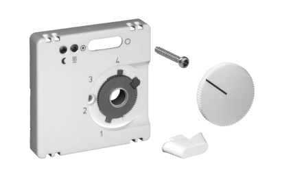 Alre-It UN990016 JZ-009.101 55x55mm pure white matt cover for UP temperature controller