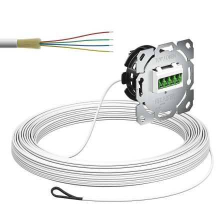 Kaiser 4250015 Gf-TA UP 4xF LC/APC QD CSS L:25m subscriber connection