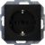 Kopp 923550080 PARISmatt black SCHUKO socket