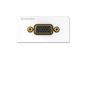 Kindermann 7456000501 Konnect Design click VGA connection panel with cable breakout