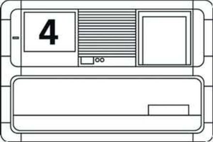 Siedle 200015484-00 return spring 15484 for letter slot flap BE513-0