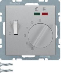 Berker 20346084 FUßBT M Z-ST, REGKNF U 2 LN Q1 ALU LACK