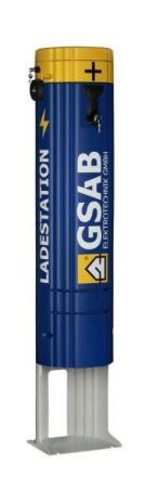 GSAB 36P1700-emob-2x22 round as charging station bollard