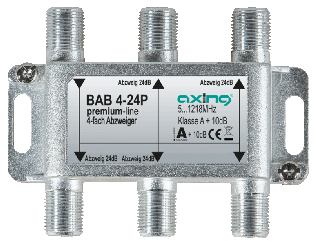 Axing BAB4-24P 4-way branch, 24dB, 5-1218