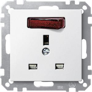 MERTEN 202319 Socket insert polar white switchable System M