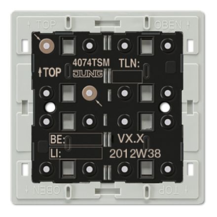 JUNG 4074TSM KNX pushbutton sensor F40 | 4-fold, standard
