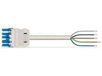 Wago 771-9985/106-602 connection cable 5x1.5mm² Bu, 6m, white