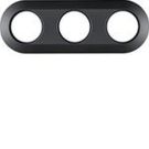 Berker MAN0100417 frame 3-way 1930 soft touch black.