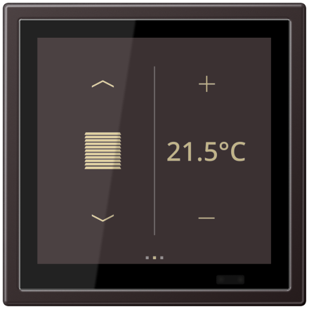 JUNG AL459D1SD KNX room controller LS TOUCH | LS 990 | dark