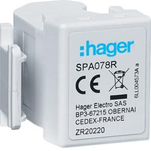 Hager SPA078R for combined arrester SPA70xZ/SPA80xZ remote signalling contact
