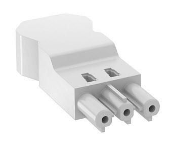 OBO Bettermann BT-S4 GST18i3 W screw connection white socket part 3-pin, 6108066