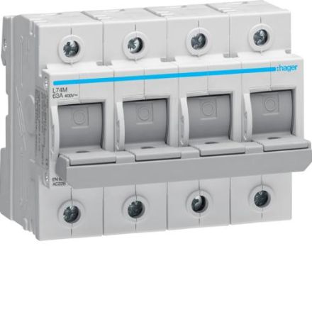Hager L74M switch fuse unit 63A 4-pole