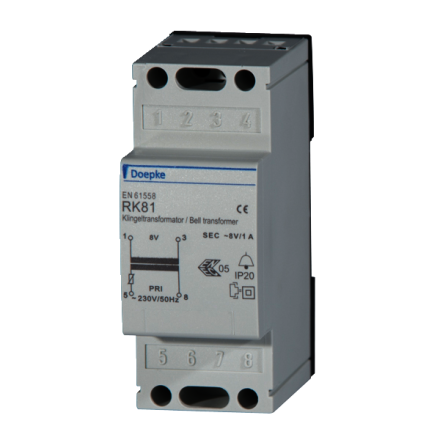Doepke 09980030 RK81S 8V/1A with switch bell transformer